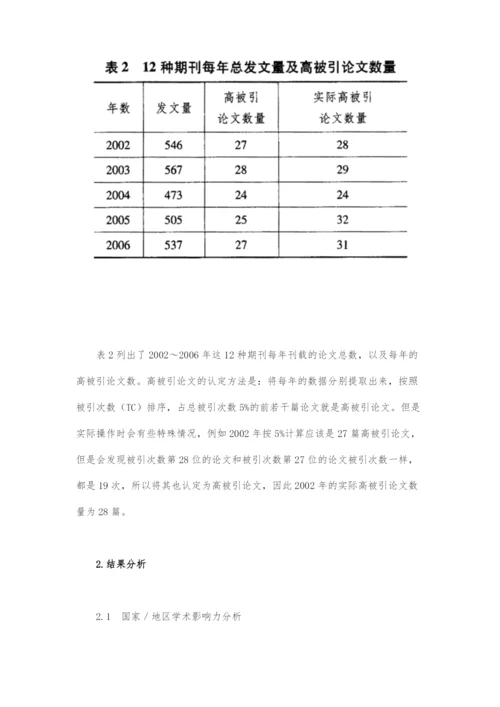 近五年来国外图书馆学情报学论文的计量研究.docx