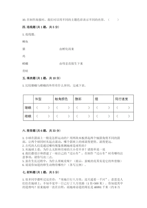 教科版科学三年级下册 期末测试卷及参考答案（研优卷）.docx