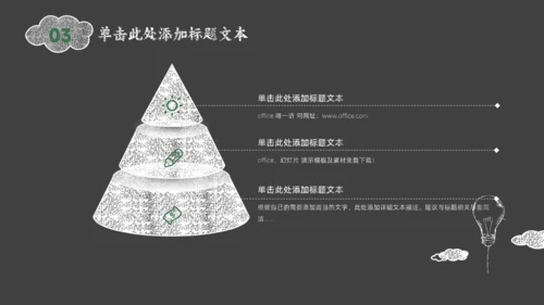 黑板背景灯泡粉笔手绘风教师说课通用PPT模板