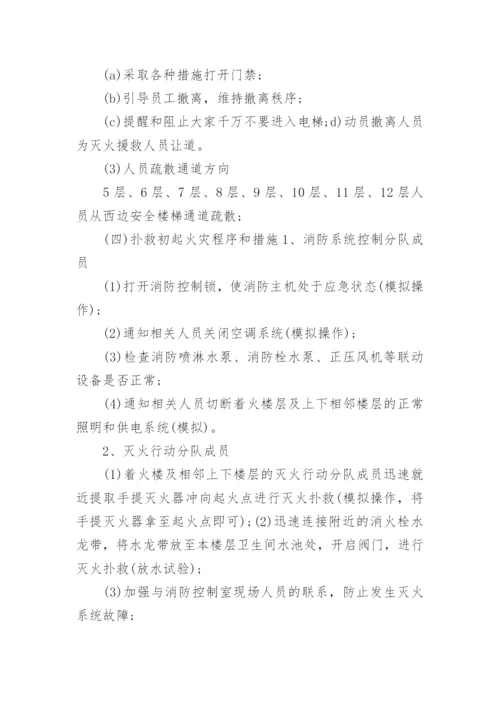消防火灾逃生应急演练方案.docx