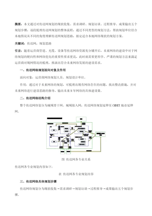 传送网网络规划思路分享.docx