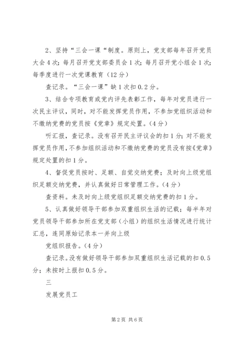 机关党支部工作规范化活动检查考评细则 (9).docx
