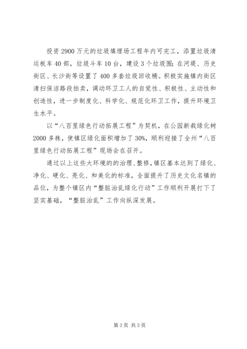 乡镇整脏治乱工作报告.docx
