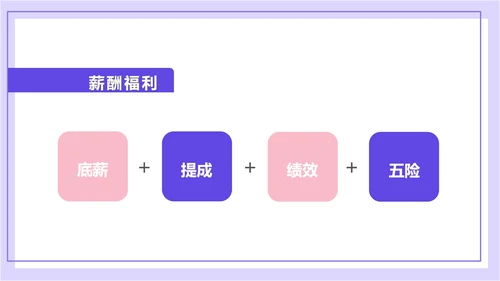 紫色扁平风拼图校园企业宣传PPT模板