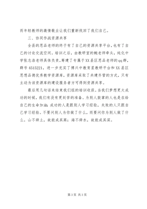 思想政治学科培训心得_1 (2).docx