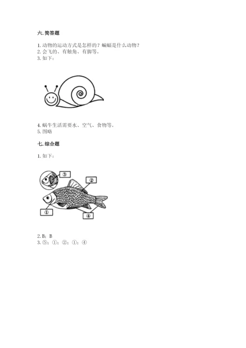 教科版一年级下册科学期末测试卷（轻巧夺冠）.docx