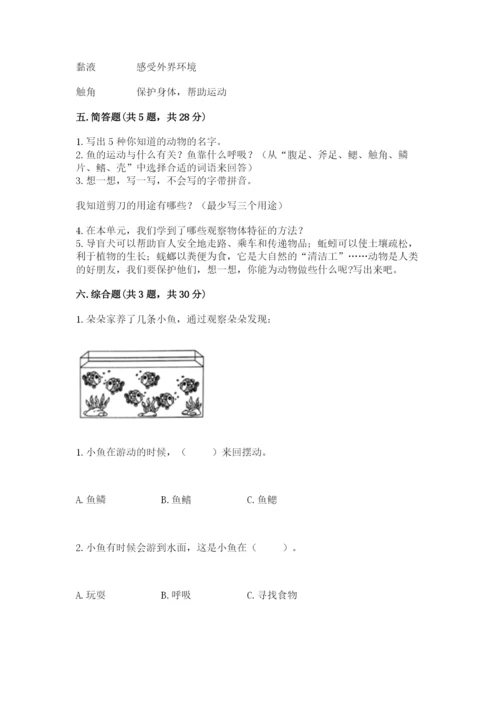 教科版一年级下册科学期末测试卷精品（全优）.docx