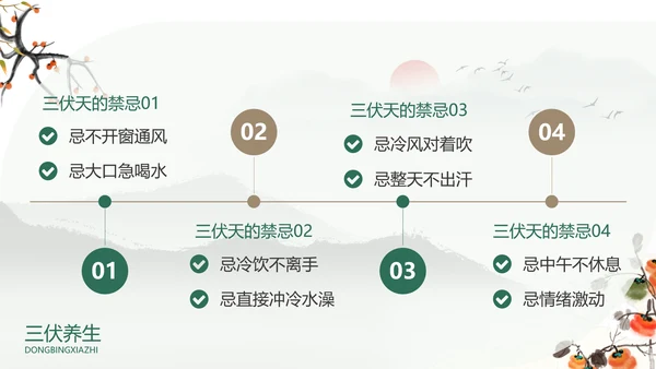冬病夏治中医康养理疗通用PPT课件模板