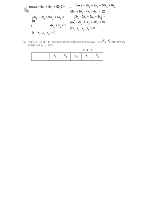 《运筹学》第三章线性规划对偶理论与灵敏度分析习题及答案.doc.docx