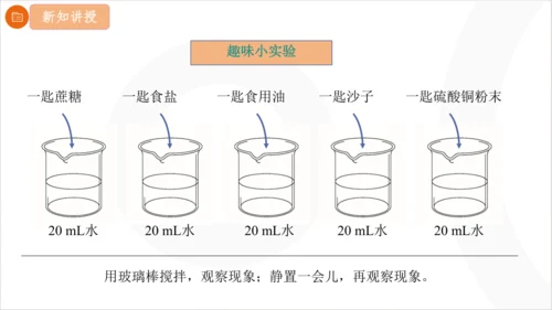 9.1.1 溶液的形成课件(共23张PPT内嵌视频) 2024-2025学年化学人教版九年级下册