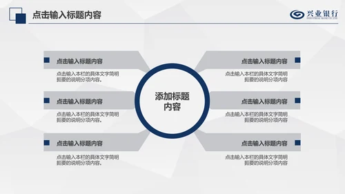 兴业银行简洁PPT模板金融理财