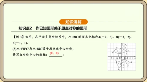 人教版数学九年级上册 23.2.3 关于原点对称的点的坐标 课件（共30张PPT）