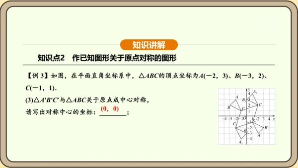人教版数学九年级上册 23.2.3 关于原点对称的点的坐标 课件（共30张PPT）