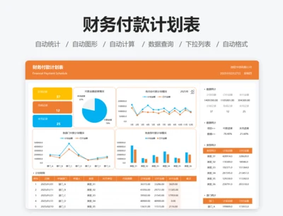 财务付款计划表