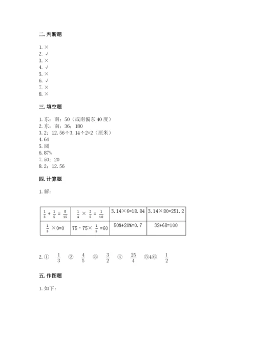 人教版数学六年级上册期末测试卷（a卷）word版.docx