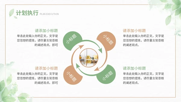 绿色小清新大学生职业生涯规划