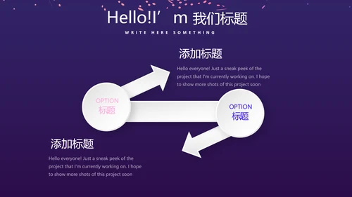 时尚微立体发布会工作总结商务通用PPT动态模板