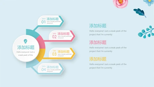 蓝色水彩风时尚育婴师培训总结动态PPT