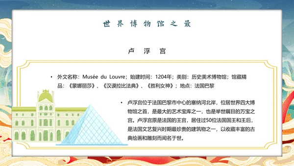 世界博物馆日走进中国文化PPT模板
