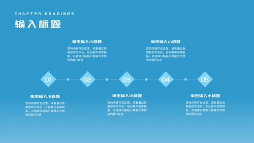 简约风蓝色公司项目进度工作报告PPT模板