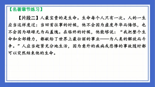 名著导读《钢铁是怎样炼成的》复习课件-2023-2024学年统编版语文八年级下册(共63张PPT)