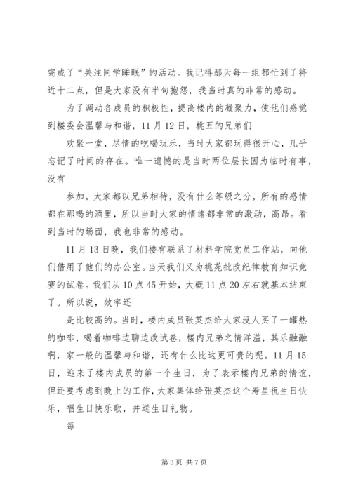 关于公寓部申请书推荐 (2).docx