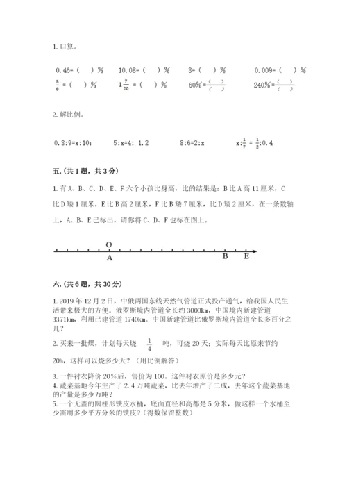 山西省【小升初】2023年小升初数学试卷【满分必刷】.docx