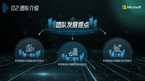 科技风互联网通信行业总结报告通用PPT模板