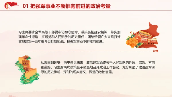 党的二十届三中全会新时代政治建军方略专题党课PPT