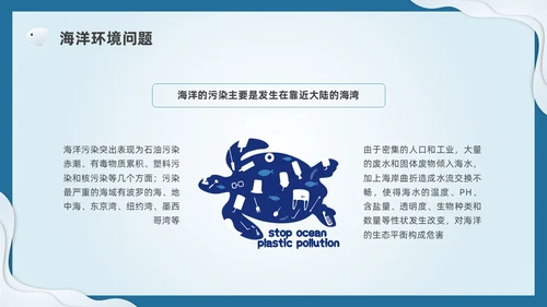 插画剪纸海洋保护科普宣传PPT课件核污水