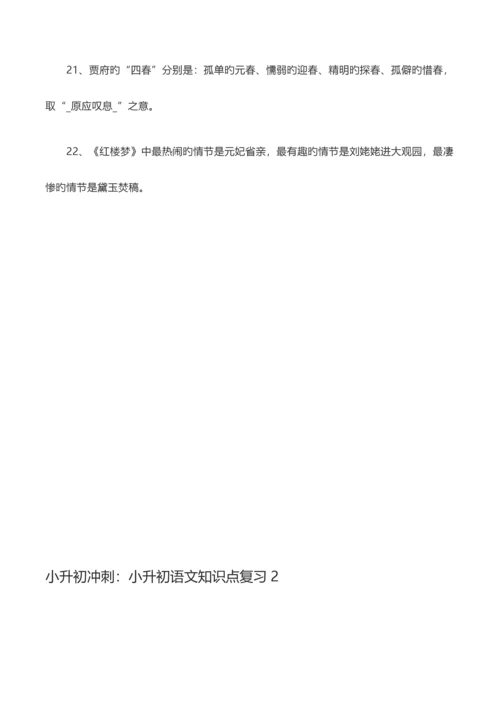 2023年小升初百科知识.docx