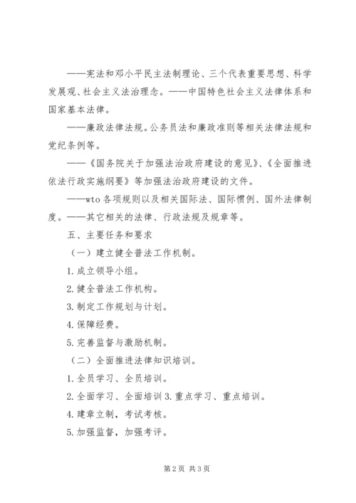 六五普法的内容、指导思想和主要目标 (4).docx