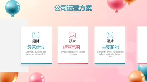唯美气球活动营销方案销售策划动态PPT模板