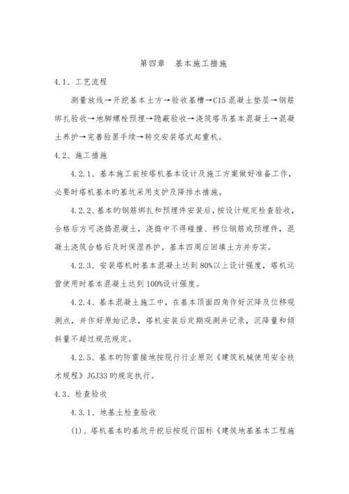 TC独立塔吊基础综合施工专题方案.docx