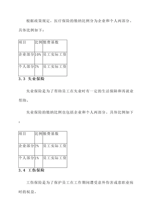 企业社会保险缴纳方案