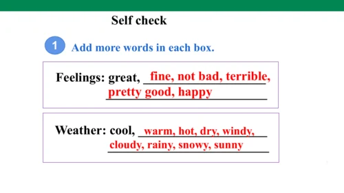 Section B 3a-Self Check