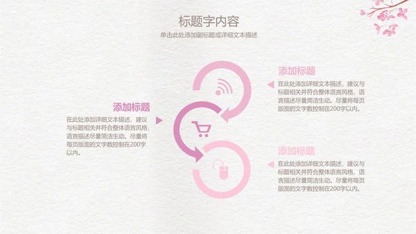 精美手绘复古玫瑰花ppt动态模板