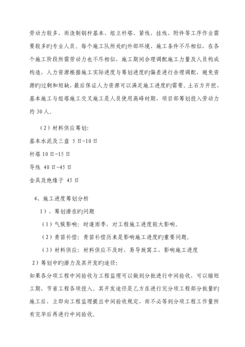 35kv输电线路综合施工组织综合措施及综合施工专题方案.docx