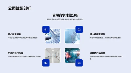 生物医疗研发汇报PPT模板