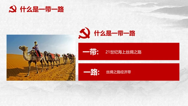 一带一路国际合作高峰论坛丝绸之路PPT模板