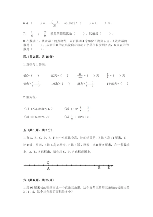 苏教版六年级数学小升初试卷推荐.docx