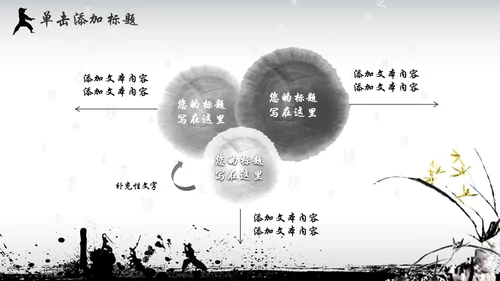 中国风水墨武侠企业文化团队建设PPT