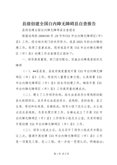 县级创建全国白内障无障碍县自查报告 (2).docx