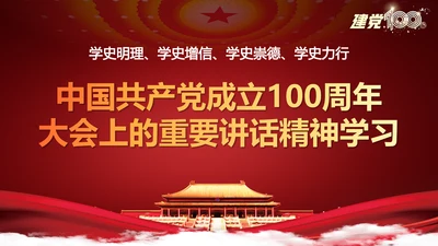 七一重要讲话精神宣讲百年党史党课