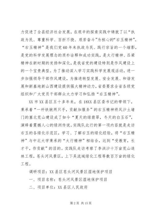 孚玉镇龙山村调研报告范文 (5).docx