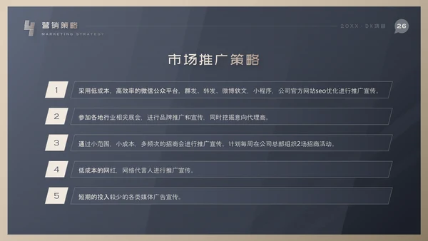 市场营销项目方案PPT模板