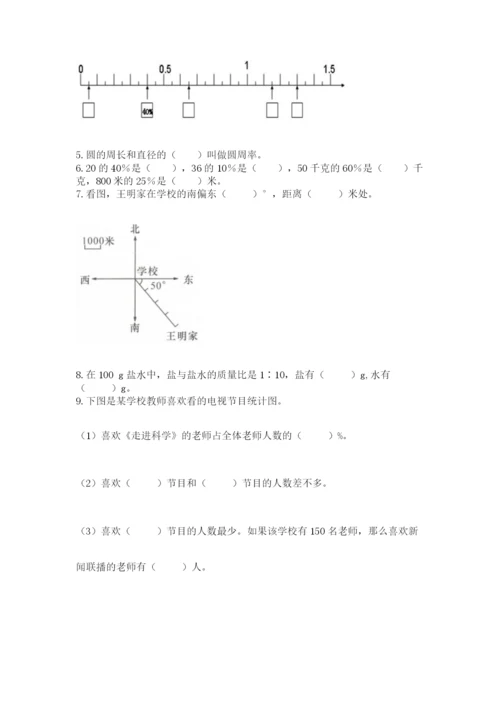 2022年人教版六年级上册数学期末测试卷完整答案.docx