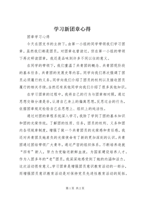 学习新团章心得.docx