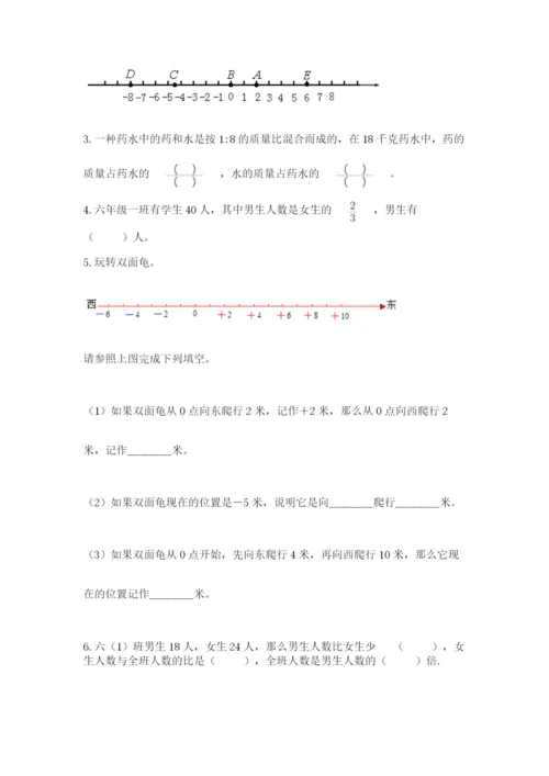 小学六年级下册数学摸底考试题【考点梳理】.docx