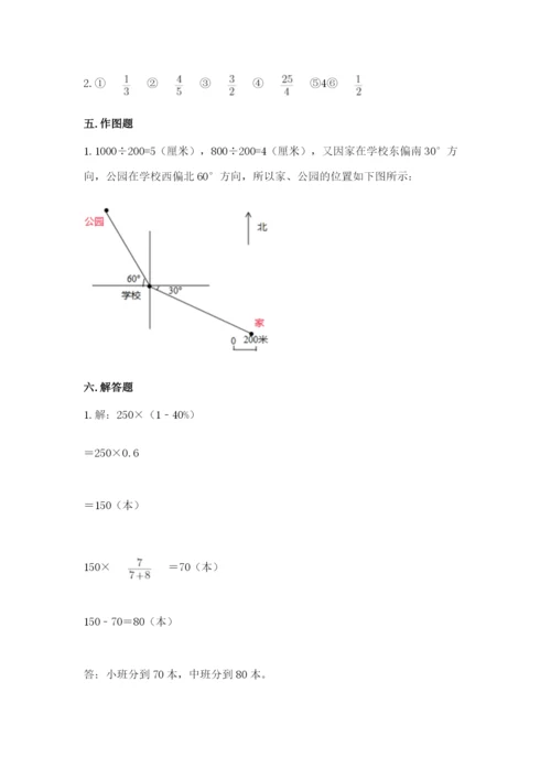 小学六年级数学上册期末考试卷完美版.docx